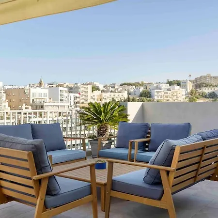 Spectacular Penthouse In The Heart Of St Julians Апартаменты Сент Джулианс